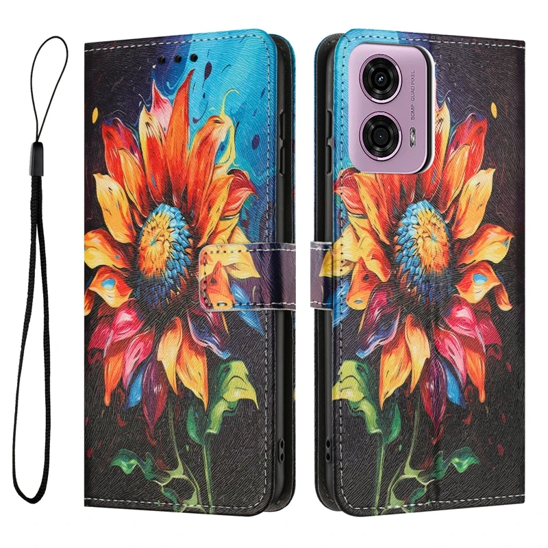 Capa para Motorola Moto G Stylus 5G 2024, Capa de Proteção Pintada para Telefone, Capa de Livro para Moto G Stylus 5G 2024 XT2419-2