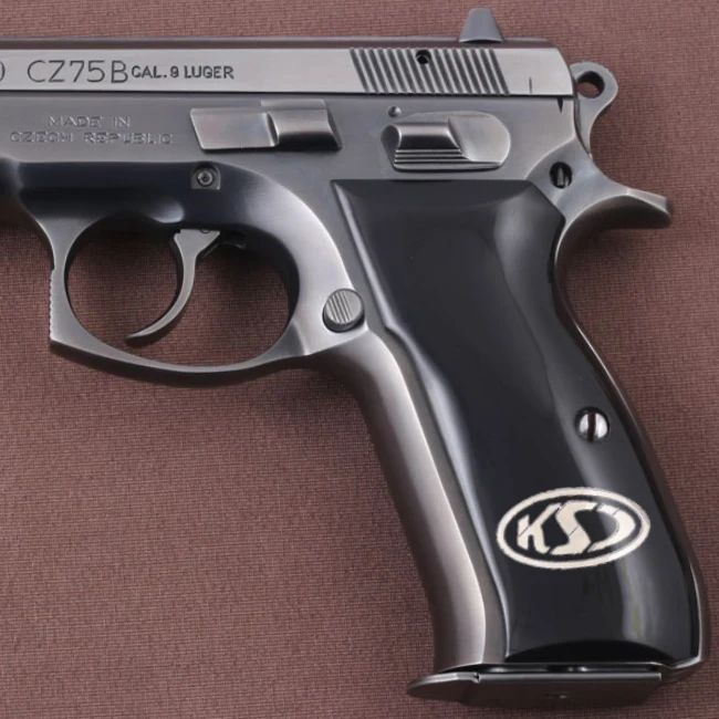 KSD Brand CZ 75, 75B, 75BD, 85 KADET SHADOW1 Compatible Black Acrylic Grip