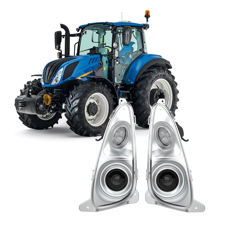 

High-Low Wide Flood Beam LED Headlight for NH Tractors T Series 45W Power 6500K Color Temperature New Aluminum Agricultural R/L