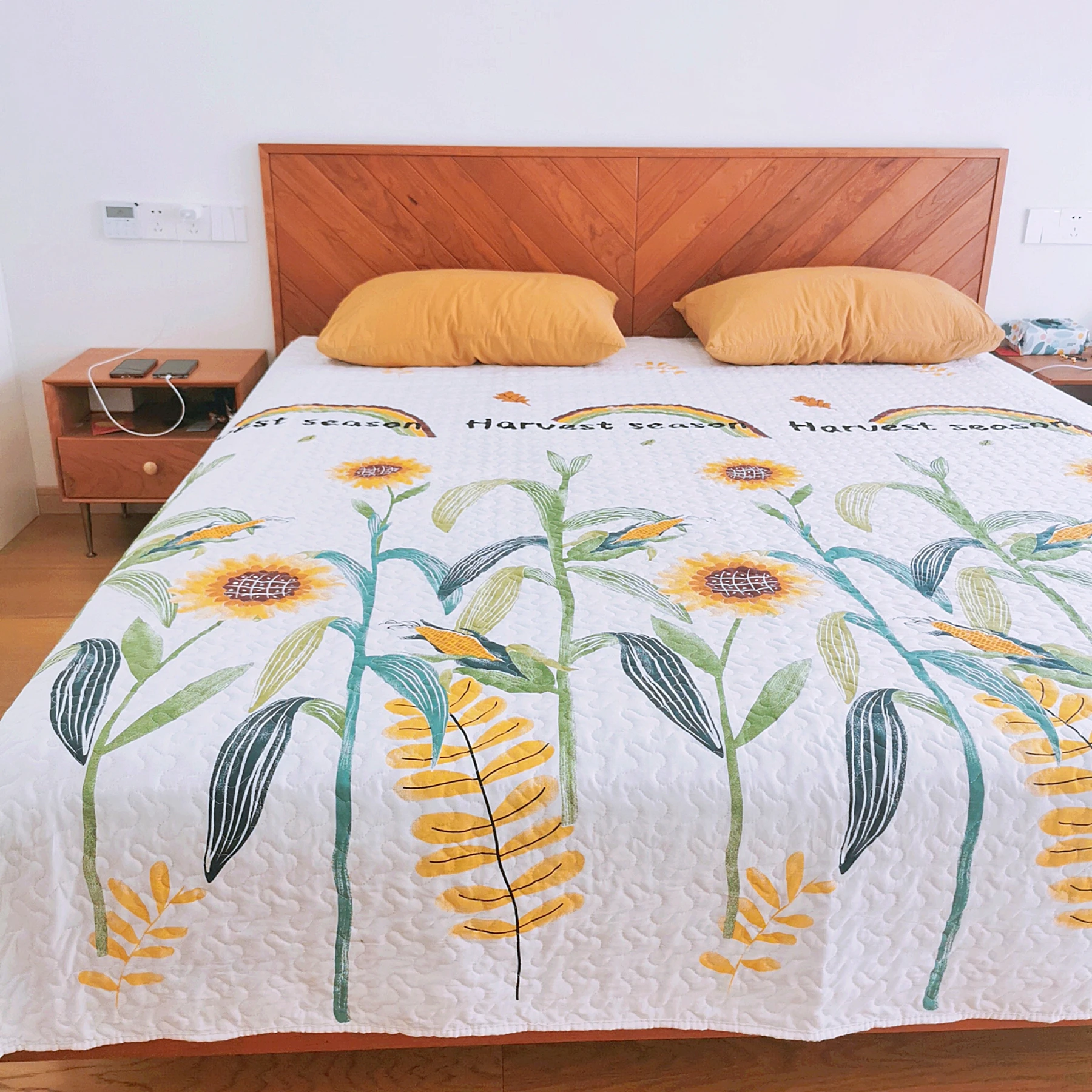 

150X 200CM New Summer air-conditioning Quilt quilts Double side Cover polyester printed adult washable bed home use FM437