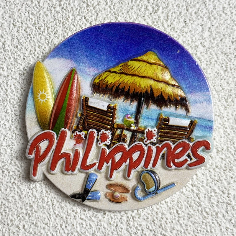 

Philippine Seaside World travel souvenirs, 3D magnetic refrigerator stickers, kitchen and home decor, travel gifts
