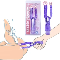 G-spot Anal Plug And Vibrator Rechargeable Dildo Double Penetration Sex Toys For Women Clit Stimulator Fidget Sex Toy For Female