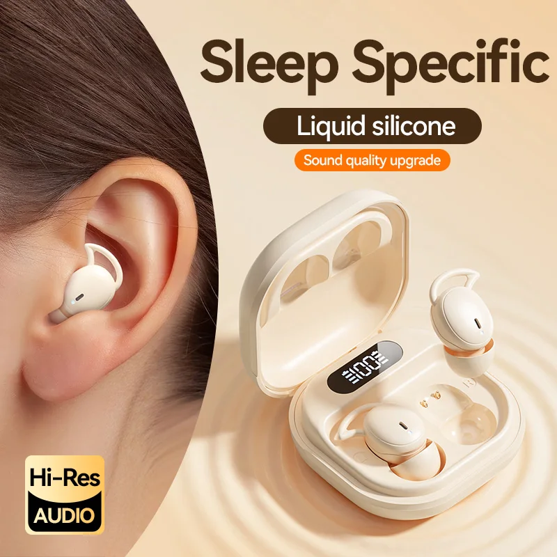 

M72 Mini Sleep Earbuds TWS Bluetooth Earphones HiFi Sound Waterproof Sports Headphones In Ear Headest Noise Reduction With Mic