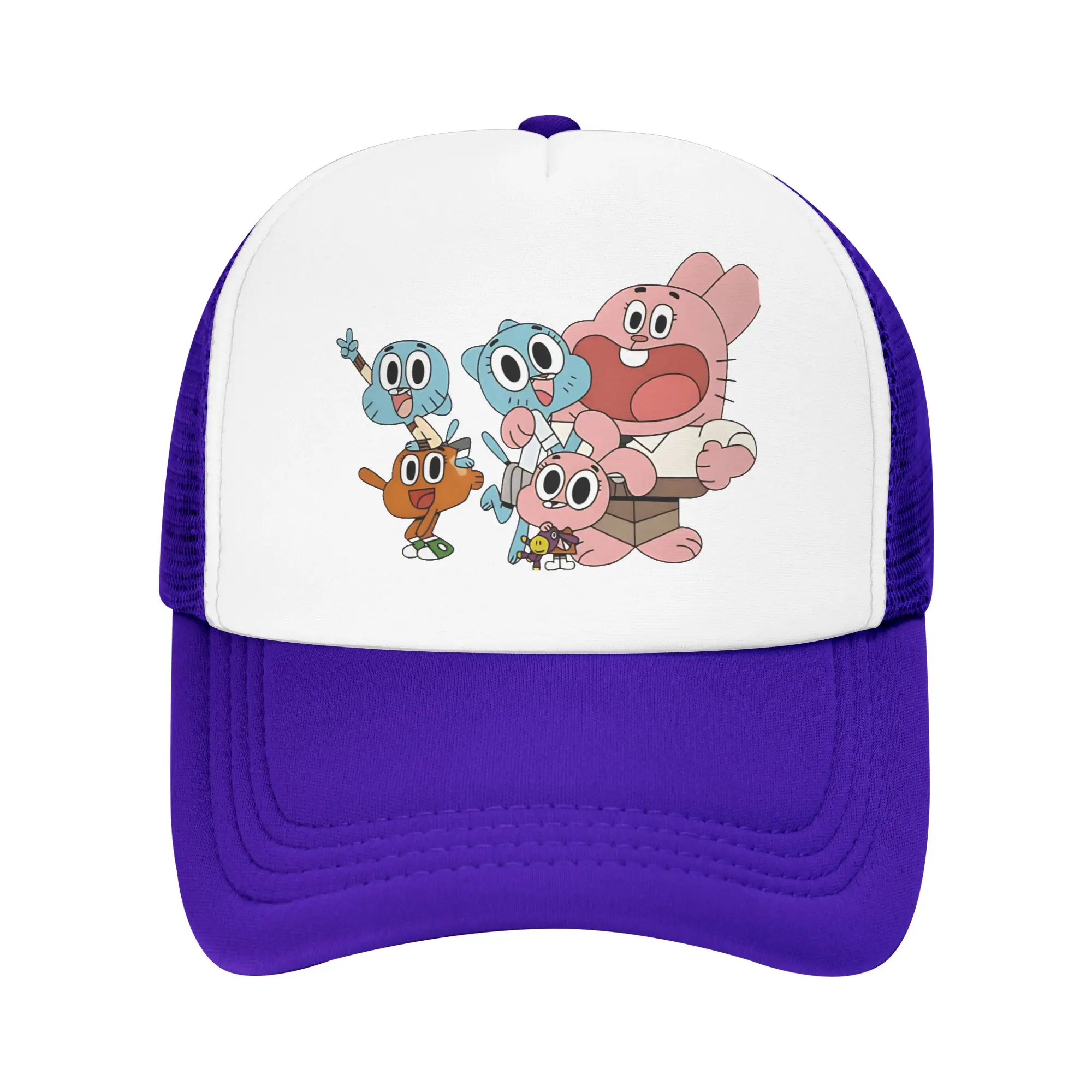 Cartoon Comedy Gumballs  Trucker Caps Mesh Baseball Caps Snapback Caps  Hats Trucker Worker Cap Adjustable Golf Hats Spring