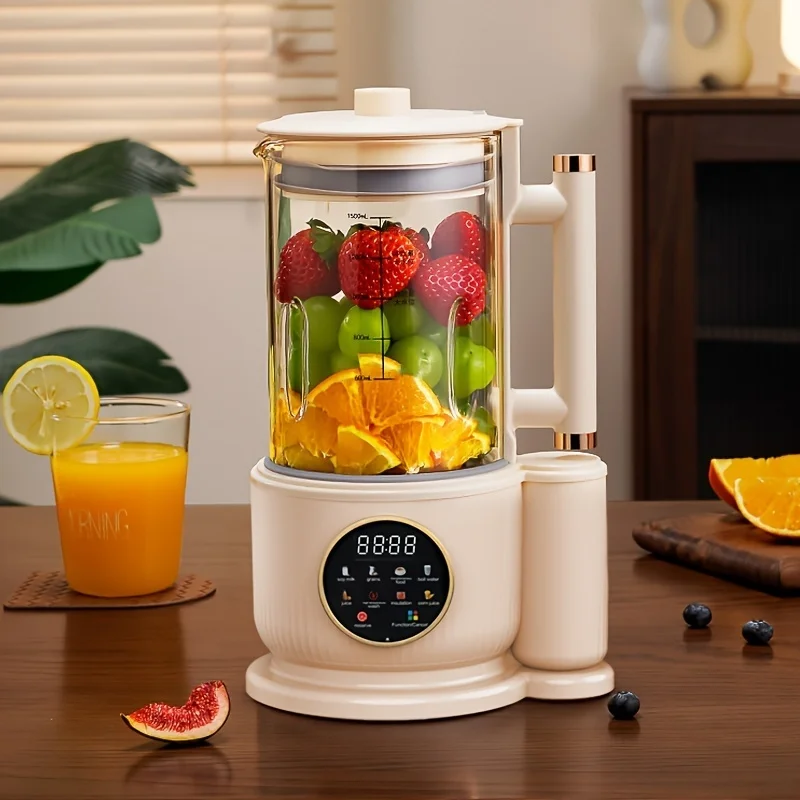 

Automatic Nuts Milk Maker, Plug and Play 1500ML Milk Maker, Nut Milk Machine, Multifunctional Juicer for Coffee, Grain and Juice