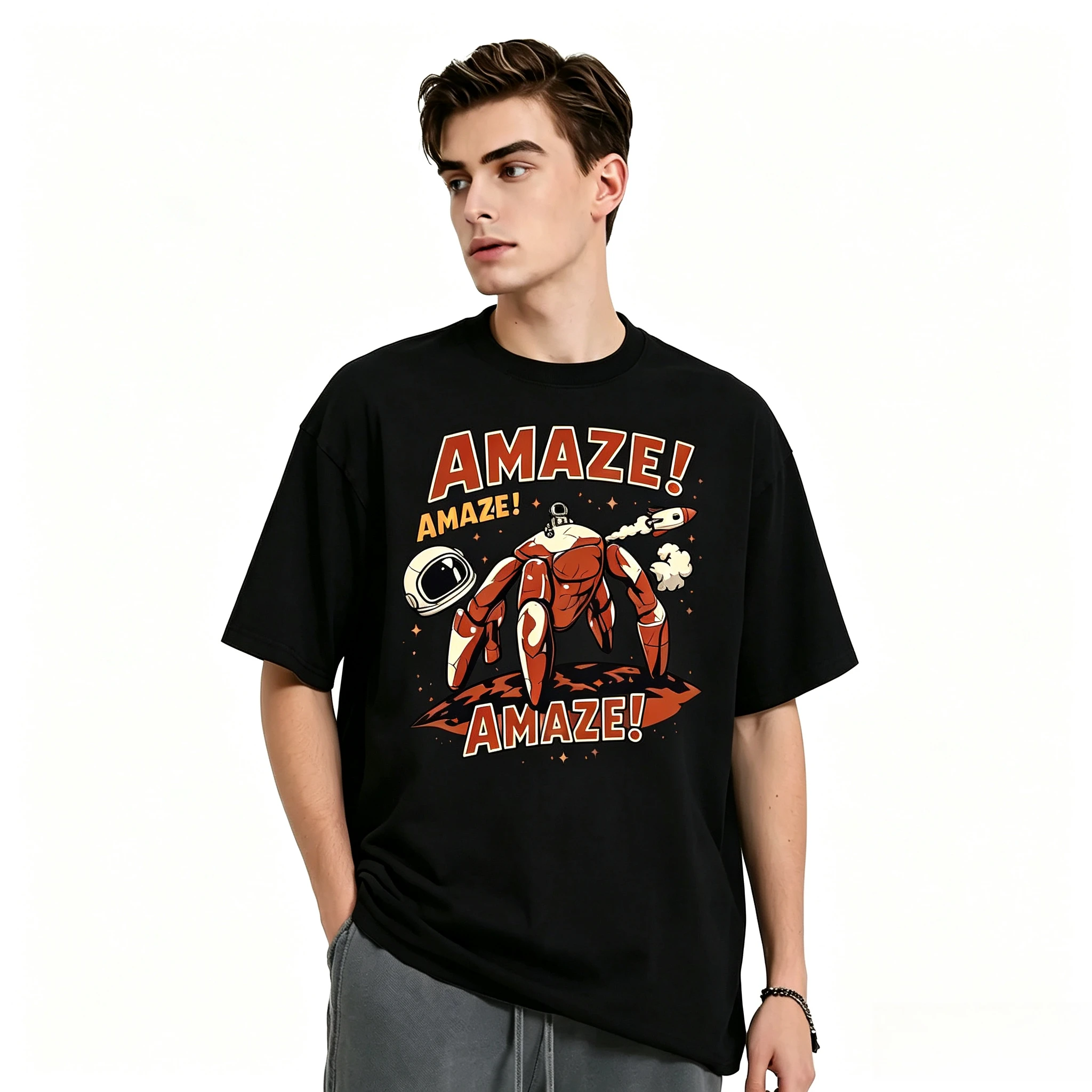 2026 Amaze Rocket Rocky T Shirt Vintage Project Hail Mary T-Shirt Cotton T-shirt Retro Sci Fi Alien Book Lover Graphic Tee
