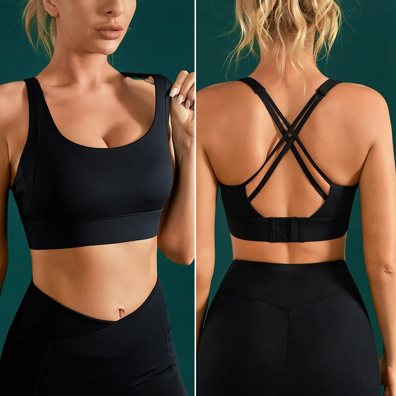 3Colors Sexy Sports Bras Women Fitness Vest Sports Top Underwear Shockproof Yoga Bra Brassiere Gym Brasier Sports Bralette Yoga