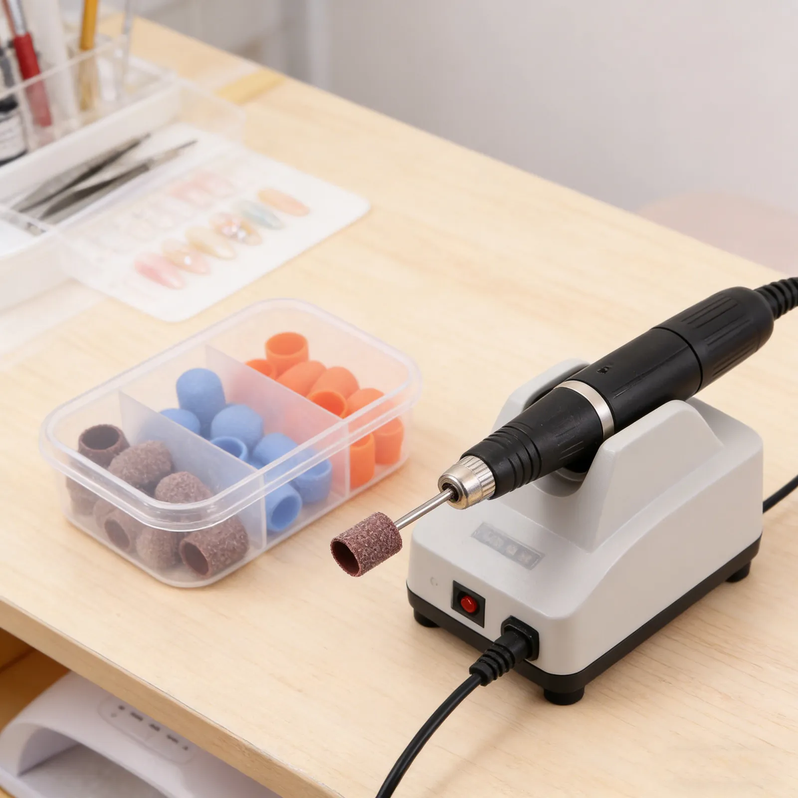 

30Pcs Nail Sanding Caps 10Mm Mixed Grit 80 120 180 Nail Drill Accessories Pedicure Manicure Tool Efficient Gel Polish Removal