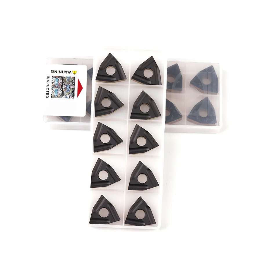 Tour CNC carbure, outil de tournage externe, insertion de tournage, WNMG080404R-S WNMG080404L-S T8125 WNMG080408R-S WNMG080408L-S T8125, 10 pièces