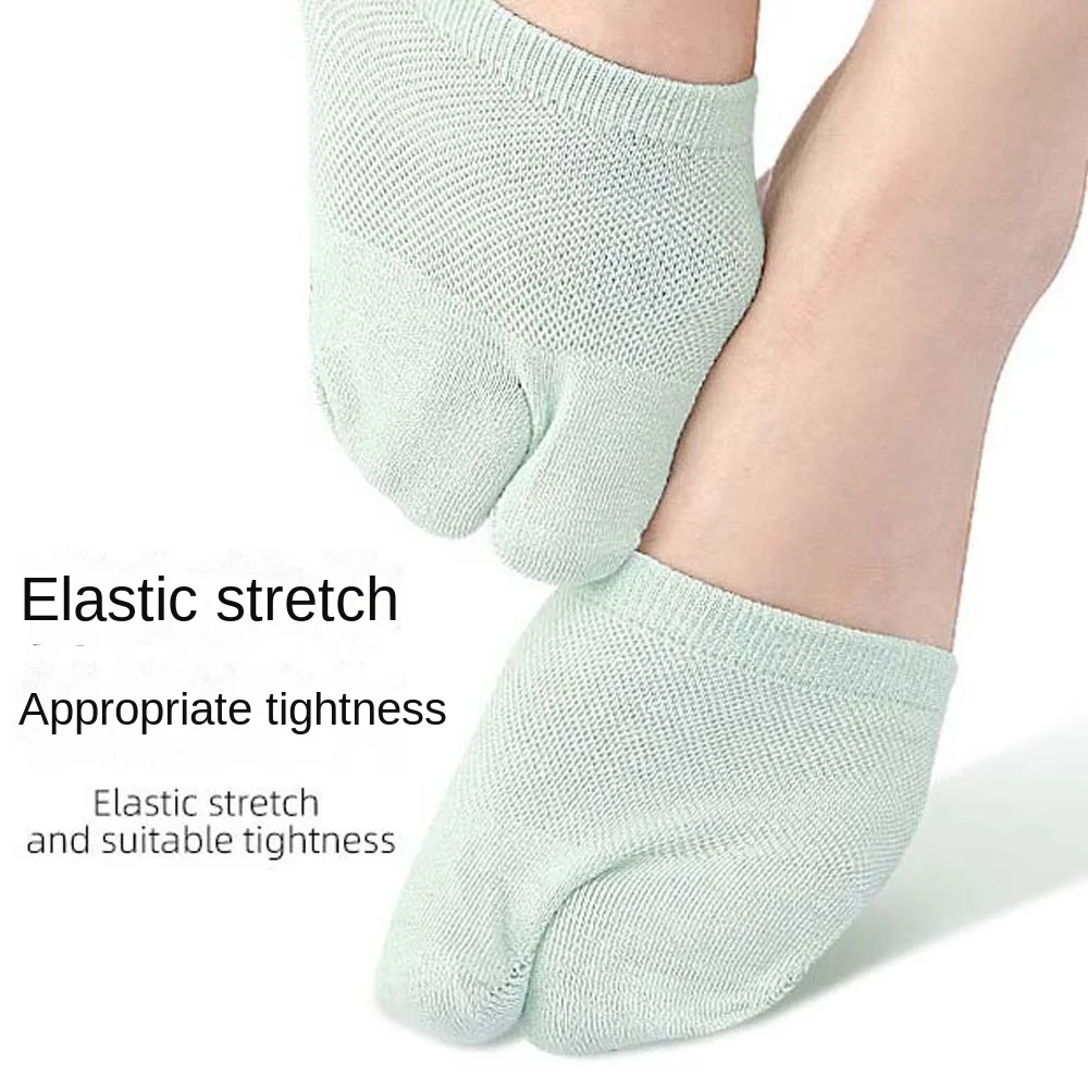 Toe Valgus Corrector para mulheres e meninas, meias antepé, cuidado com os pés, toe separador meias anti-derrapante algodão meia palma meias, monocromático