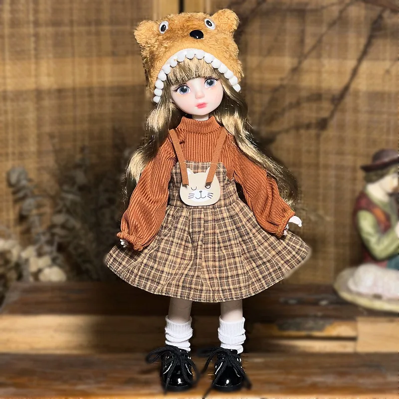1/6 BJD pop 12 inch kogelgewricht lichaam met volledige outfit set – 20 gewrichten Lolita verkleedkleding voor doe-het-zelf aangepaste modepoppen