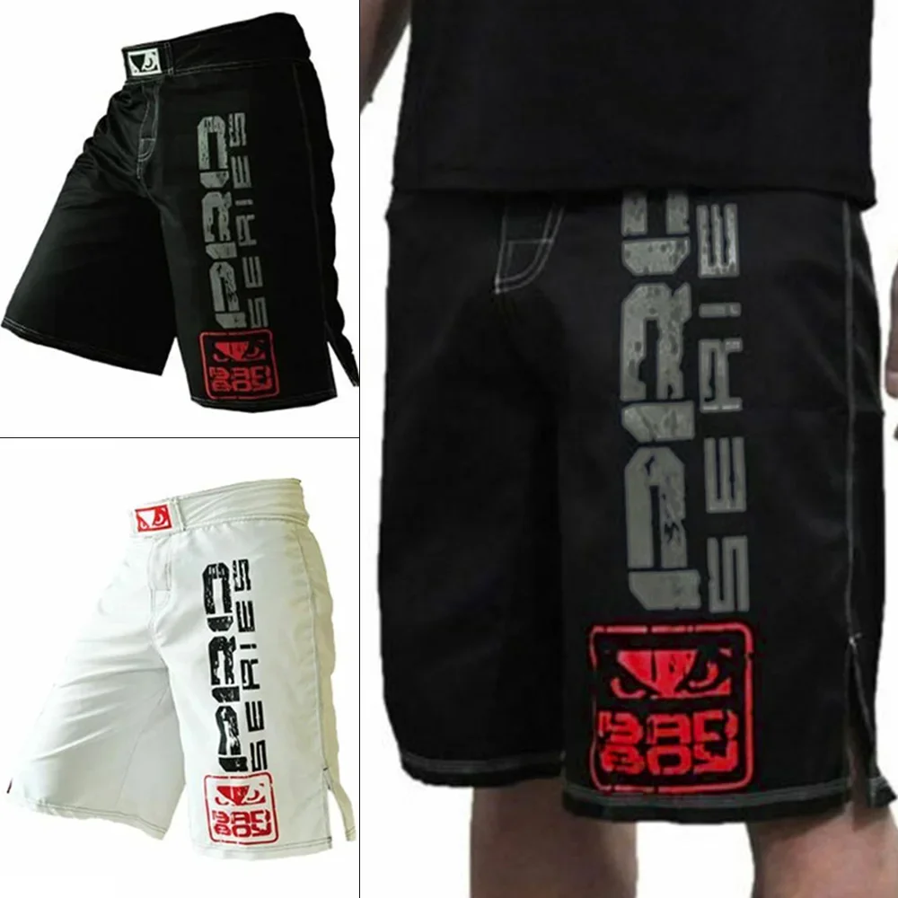 Sports Shorts Muay Thai Kick Boxing Sports Fitness Training Trunks MMA-Fight Shorts Breathable Exercise Clothing Multi-sizes