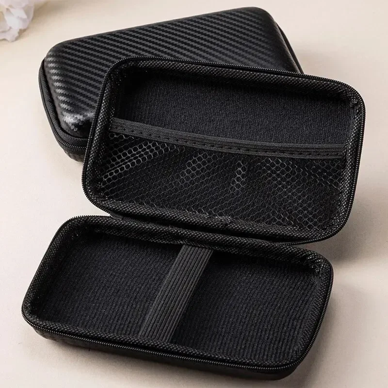 1/2pcs Portable Eva Storage Bag Zipper Pouch Mobile Phone Charger Protection Bag Mobile Hard Disk Bag U Disk Data Cable Storage