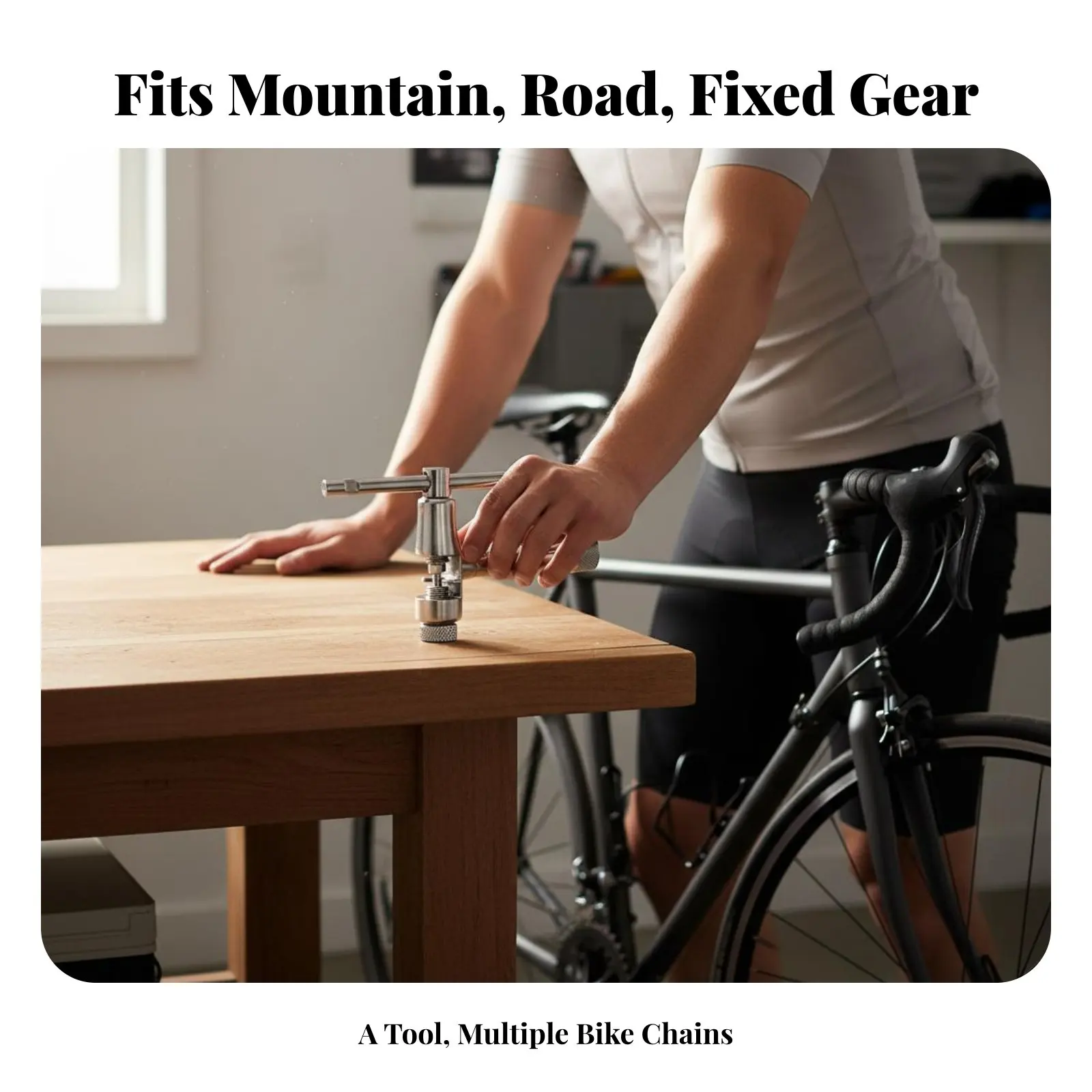 

Cycle Chain Breaker Multi-Speed Compatible Chain Splitter Tool Cycling Equipment Portable Ergonomic Handle for Roadside Repair