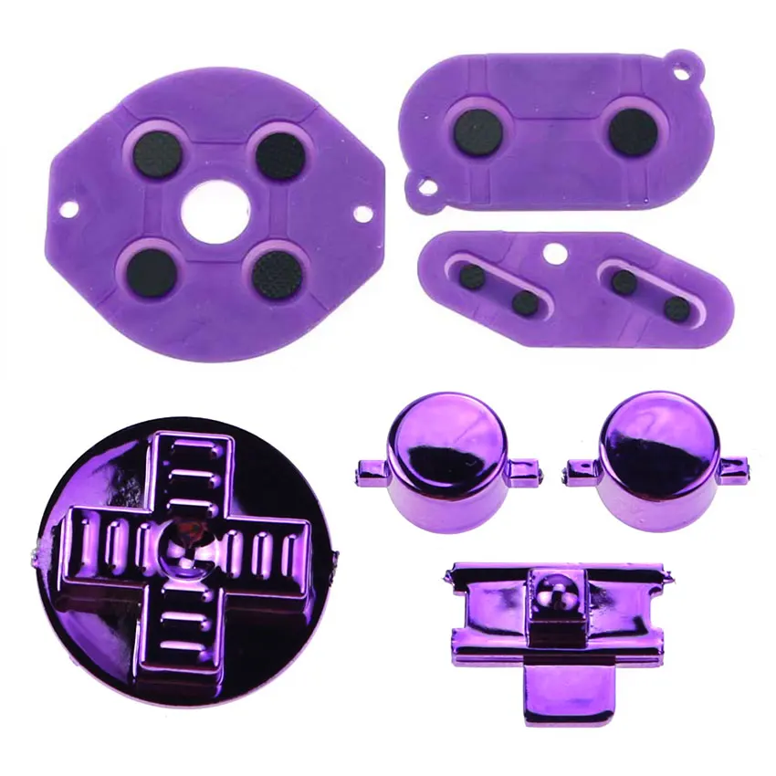 JCD wymiana zasilania wł. Wył. A B D zestaw przycisków Pad dla Gameboy GB gumowe silikonowe przyciski przewodzące