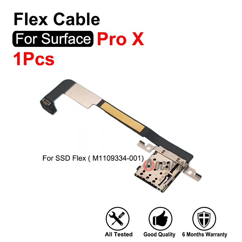 Lector de tarjetas SIM, Puerto SSD, Cable flexible, piezas de repuesto para Microsoft Surface Pro X (1876)