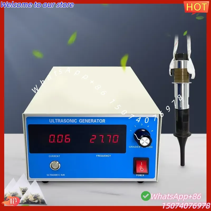2026 28Khz Ultrasonic Plastic Spot Welding and Cutting System Machine for Plastic Fabric PP PE Nylon Bag
