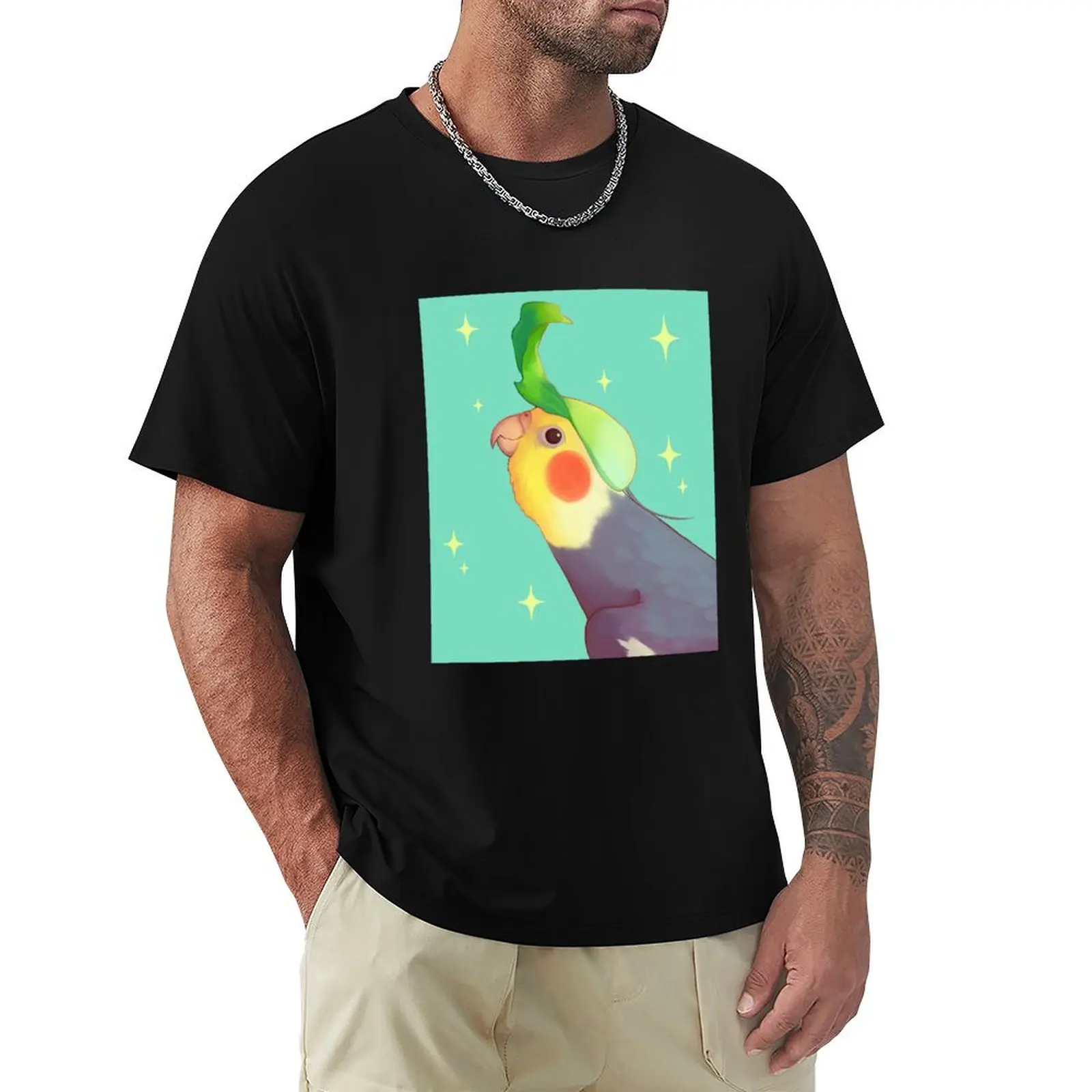 cockatiel singing T-Shirt hippie clothes customizeds customs design your own animal prinfor boys mens funny t shirts