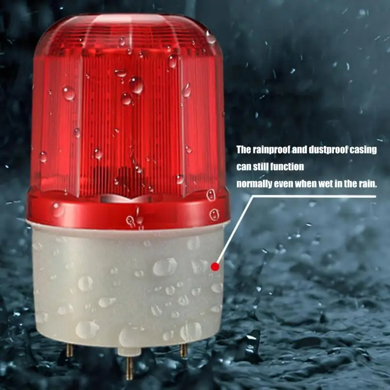 Outdoor Waterproof Dustproof 100dB LED Alarm High Brightness LED Light for Construction & Road Safety K1KF
