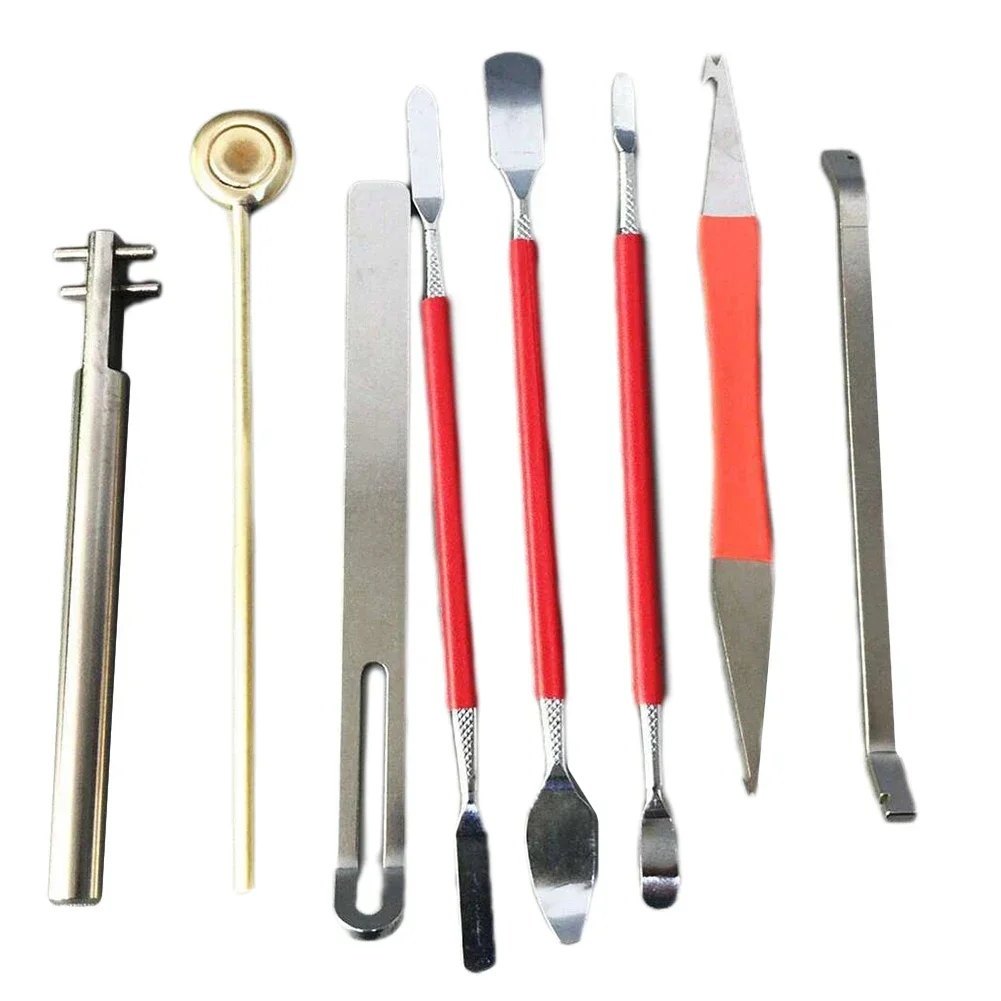 Luthier Tools Sax Repair Tools Leveling Luthier Portable Silver/Red/Black Stainless Steel Saxophones Practical