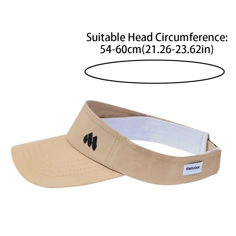 Fashion Breathable Golf Sun Hat UV Protection Adjustable Tennis Hat Casual Simple Empty Top Hat Running Sports view 6