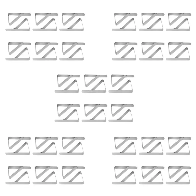A84E-Tablecloth Clips,60 Pack Stainless Steel Table Cloth Holder Table Cover Clamps For Home/Marquees/Wedding/Party/Picnic
