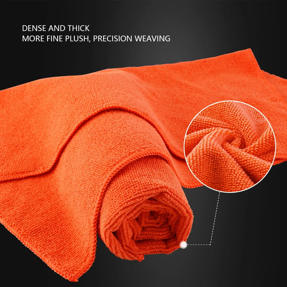 (Bulk Sale 1-20pcs) SPTA Microfiber Edge Extra Soft Car Clean Remove Wax Cloth Automobile Motorcycle Washing Towel 40*40 CM