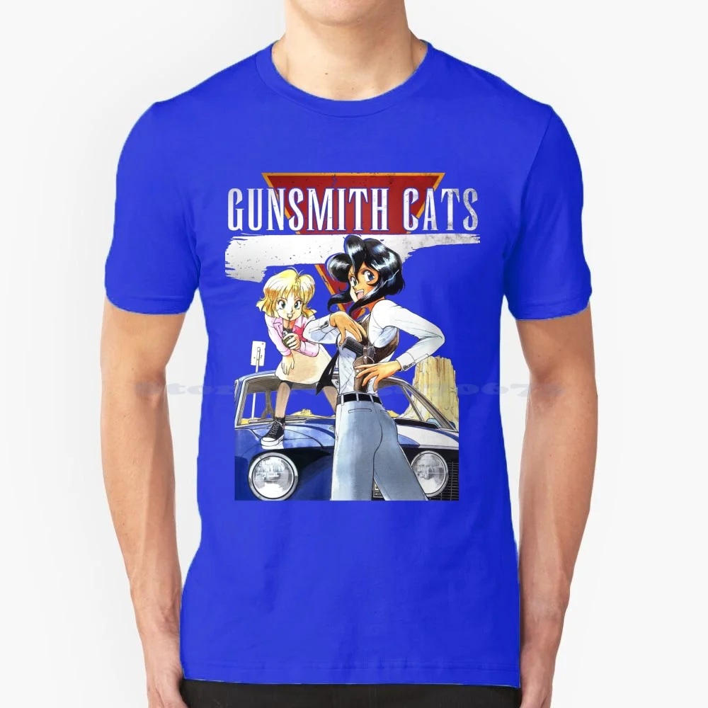 90s GUNSMITH CATS ヴィンテージ Tシャツ 漫画 アニメ Vintage Gunsmith Cats T Shirt 100% Cotton Tee Gunsmith Cats Anime