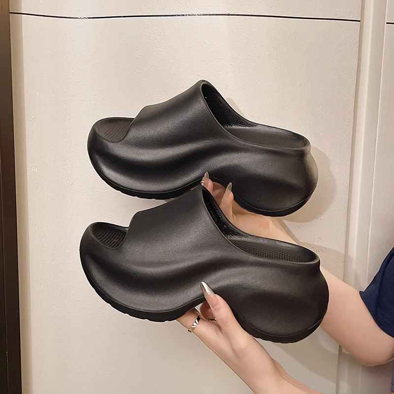 

Thick-soled heightening slippers women's summer outer wear sandals women's fashion versatile outer wear
