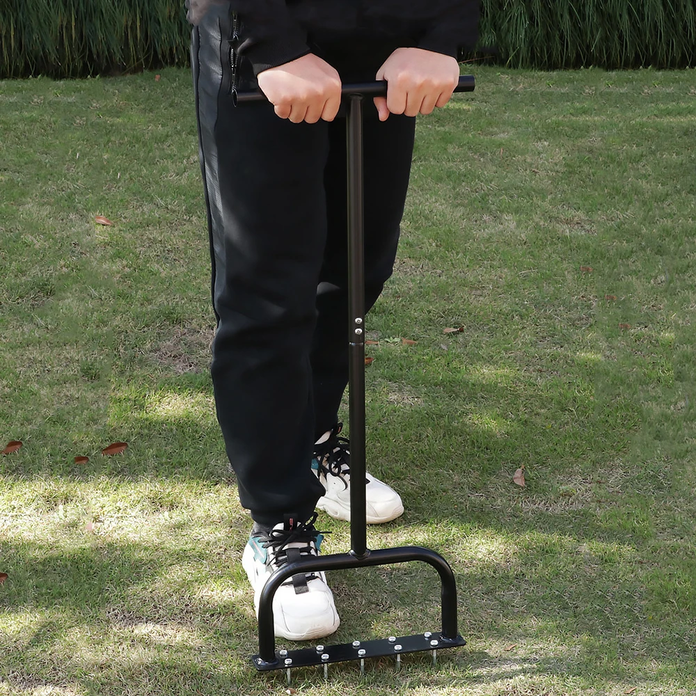 Lawn Aerator Coring Tool Standing Garden Soil Intake Loosening Soil Nail Lawn Lightweight Garden Orchard Loosening Soil Plow