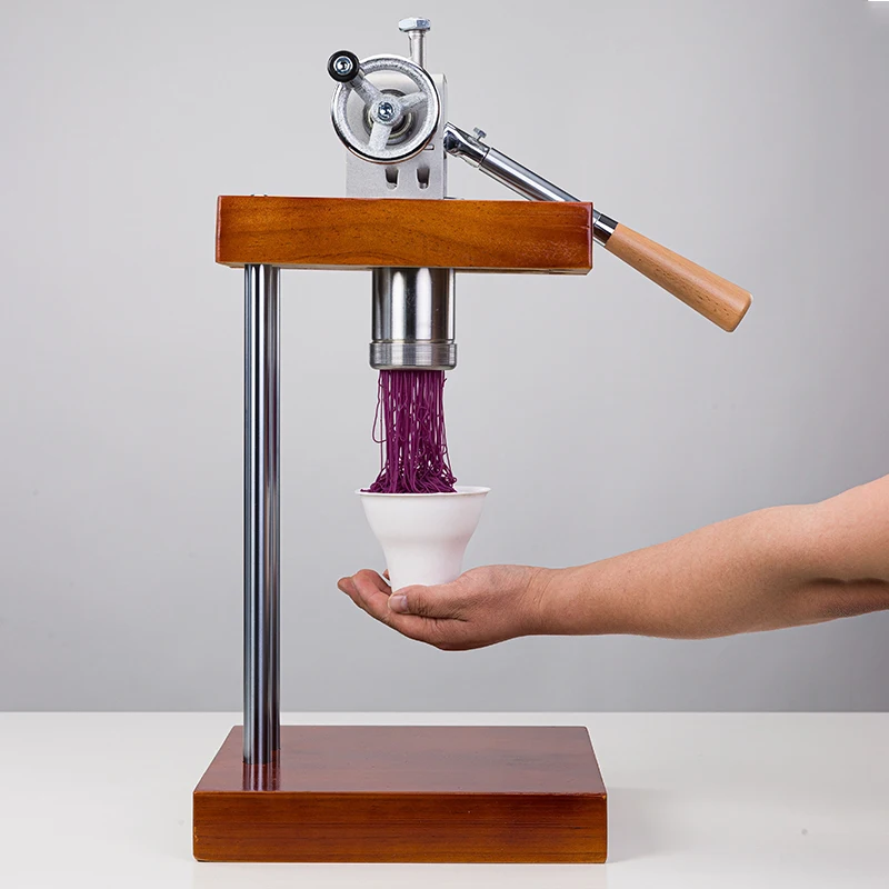 Double - Head 6 - Barrel Mont Blanc Ice Cream Machine Matcha Noodles Machine Mont Ice Cream Tool Noodle Press