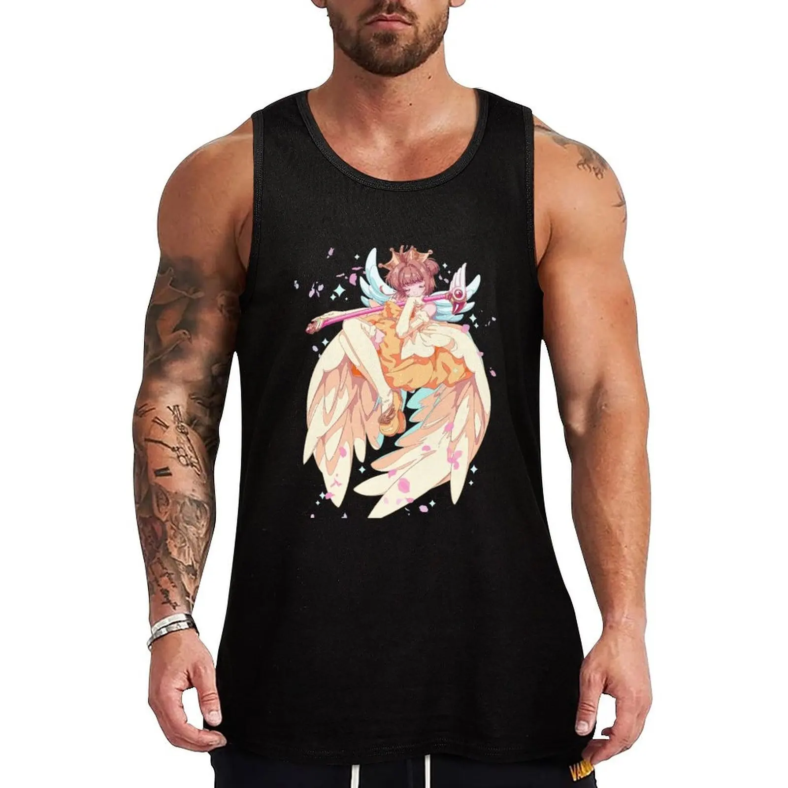 Cardcaptor Sakura The Angel Queen Tank Top Sports Tank Top Moisture Wicking Quick Dry Shirt