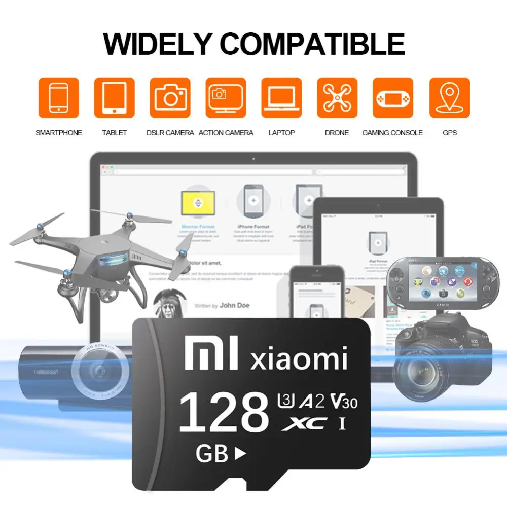 Xiaomi mijia Original Micro TF SD Card 2TB ad alta velocità 1TB TF SD Memory Card 64GB cellulare Computer fotocamera Flash Memory Card