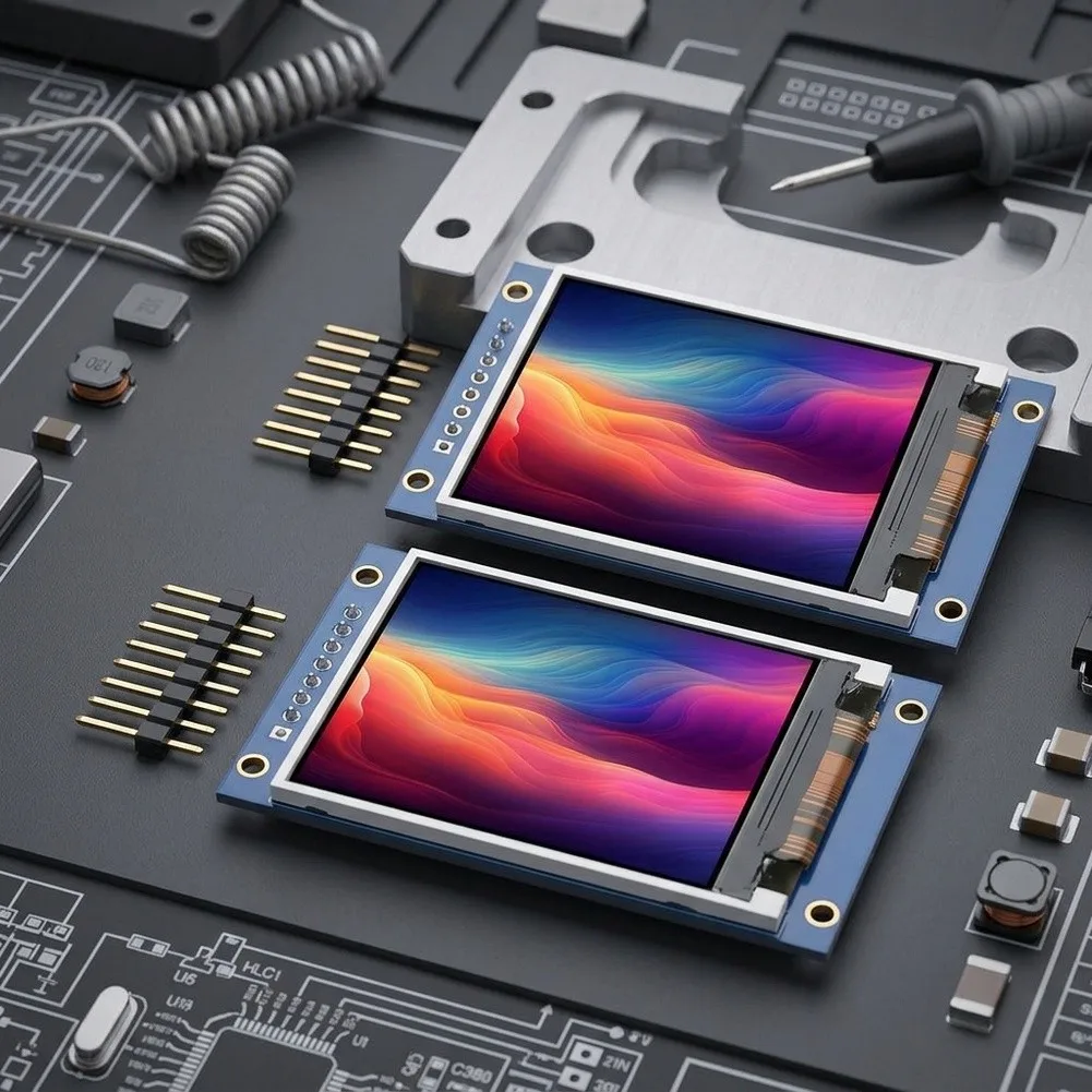 2 Pieces 2.0 TFT LCD Display Module IPS Panel 240x320 Pixel Resolution Compatible with C51 via 4-Wire Interface