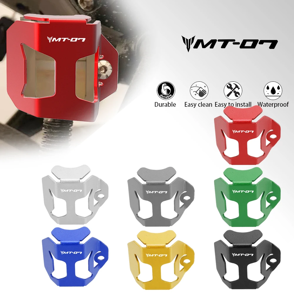 

2024 For Yamaha mt07 FJ-07 MT 07 MT07 2014 -2022 2023 Rear Brake Fluid Reservoir Guard Cover Protector Motorcycle Oil Cup Guard