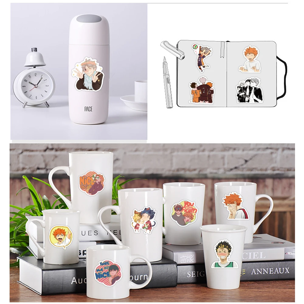 10/30/50/102Pcs Schattige Haikyuu!! Anime Stickers Waterdichte Graffiti Diy Notebook Bagage Telefoon Hinata Shoyo Cartoon Kids Sticker Speelgoed