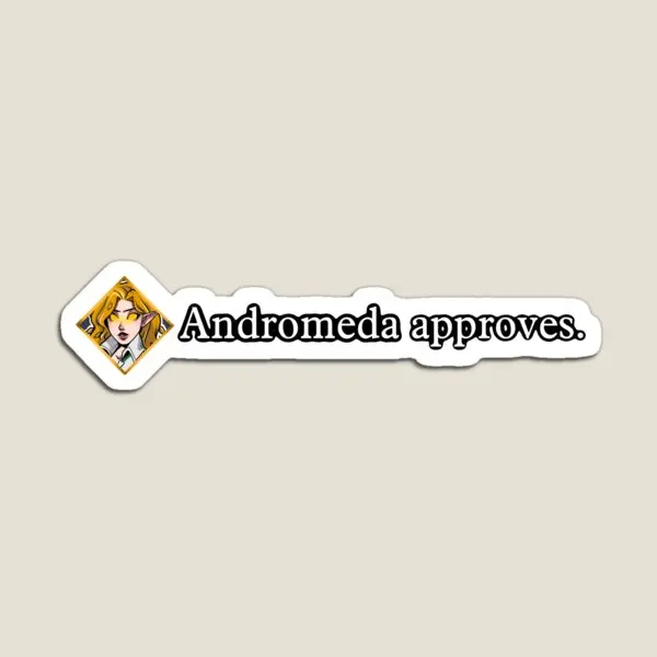 Andromeda Approves  Magnet Children Home  Decor Kids Stickers Magnetic Refrigerator Cute Toy Holder for Fridge Organizer Funny