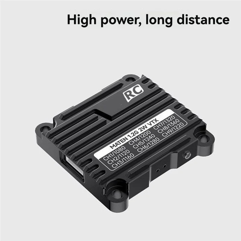 B03B-High-Power 1.2G 2W Video Transmitter With 5Mw To 2000Mw Adjustable Settings For FPV Drone