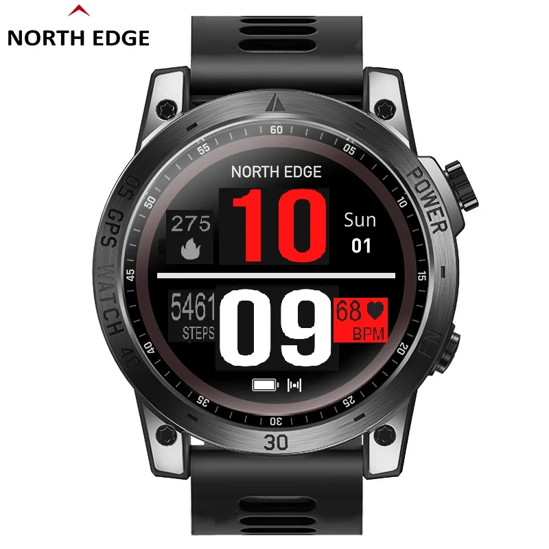 

2024 NORTH EDGE GPS Watches Men Sport Smart Watch HD AMOLED Display 50M ATM Altimeter Barometer Compass Smartwatch for Men Strat