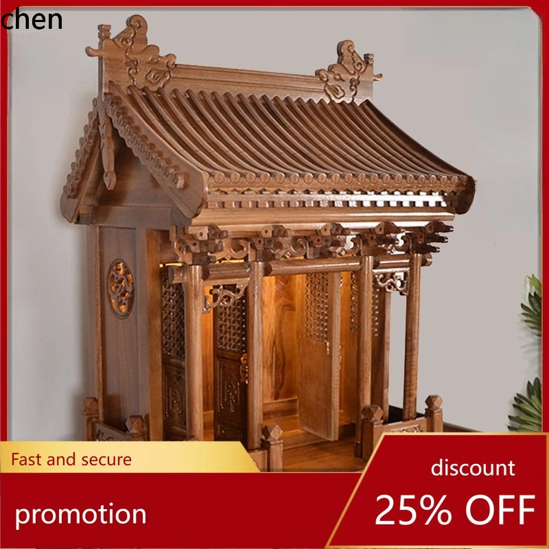 

Cz solid wood niche altar for home incense cabinet bodhisattva cabinet buddha cabinet altar shrine guanyin buddha