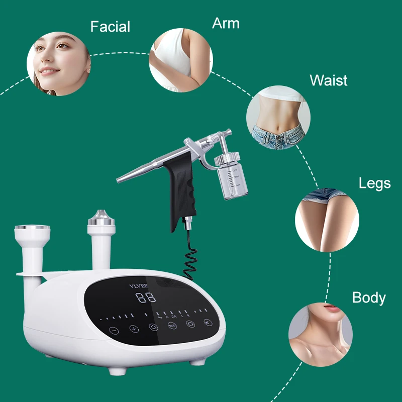 VLVEE 3 في 1 جهاز تجميل الوجه التنظيف العميق شد الوجه العناية بالعين الجسم سبا مدلك جهاز تجميل منزلي صالون تجميل