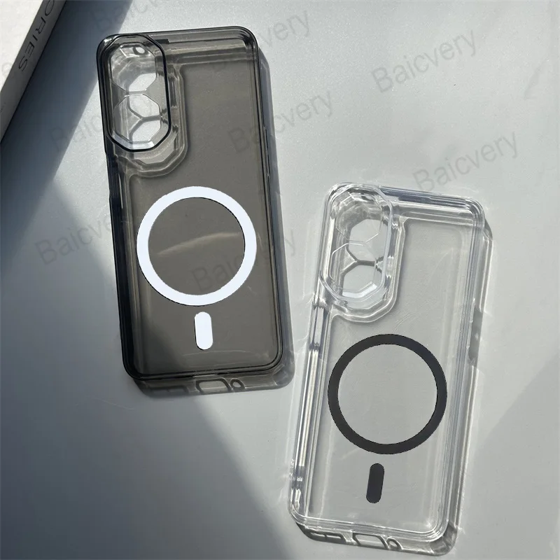 Capas For ZTE nubia Neo 2 Z2352N Transparent Clear Soft TPU Back Cover With Magnetic Sticker