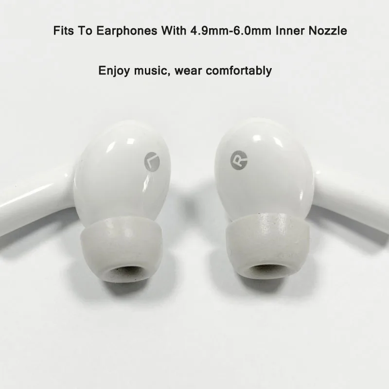 메모리 폼 귀 팁 높이 7mm 4.9mm 구경 TWS 큐씨와이 T1/T5 E10 ZS10PRO C12ZSX 귀마개 헤드셋 소음 차단 귀마개