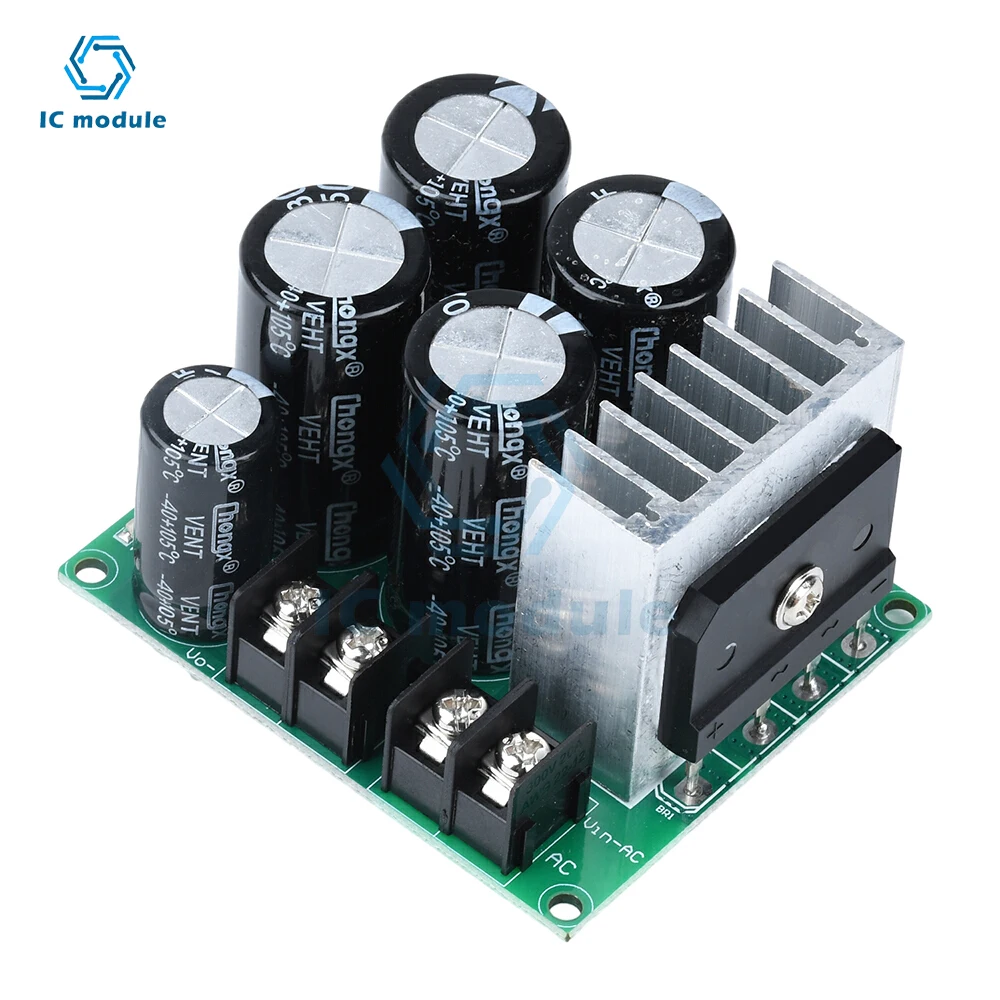 10A Single Power Supply Module Rectifier Filter Board Unregulated Power Supply Board Power Amplifier Single Power Supply Board