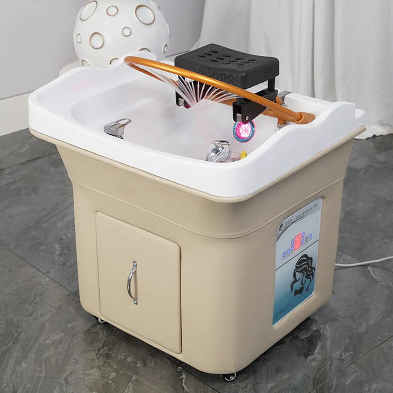 

Convenient removable head treatment basin, hair treatment bed, barber shop, water circulation fumigation shampoo bed, special fo