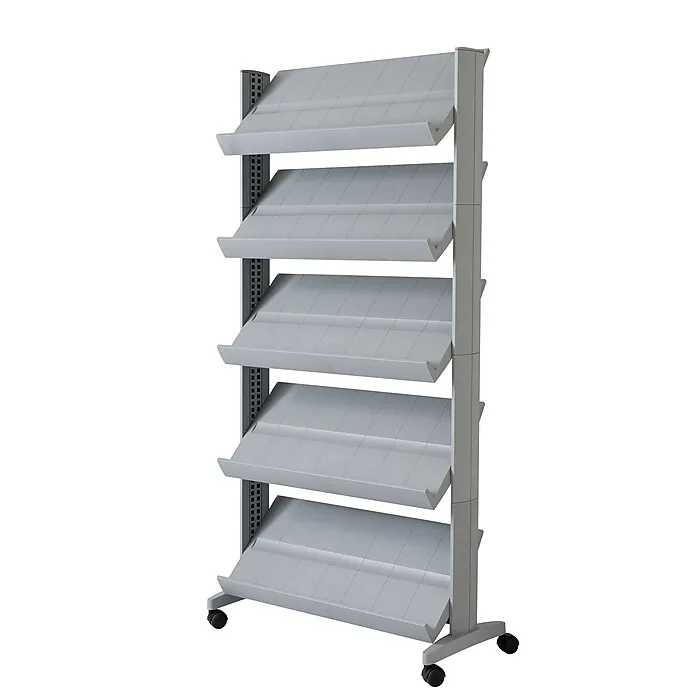 multifunction metal bookstore display shelves for retail stores