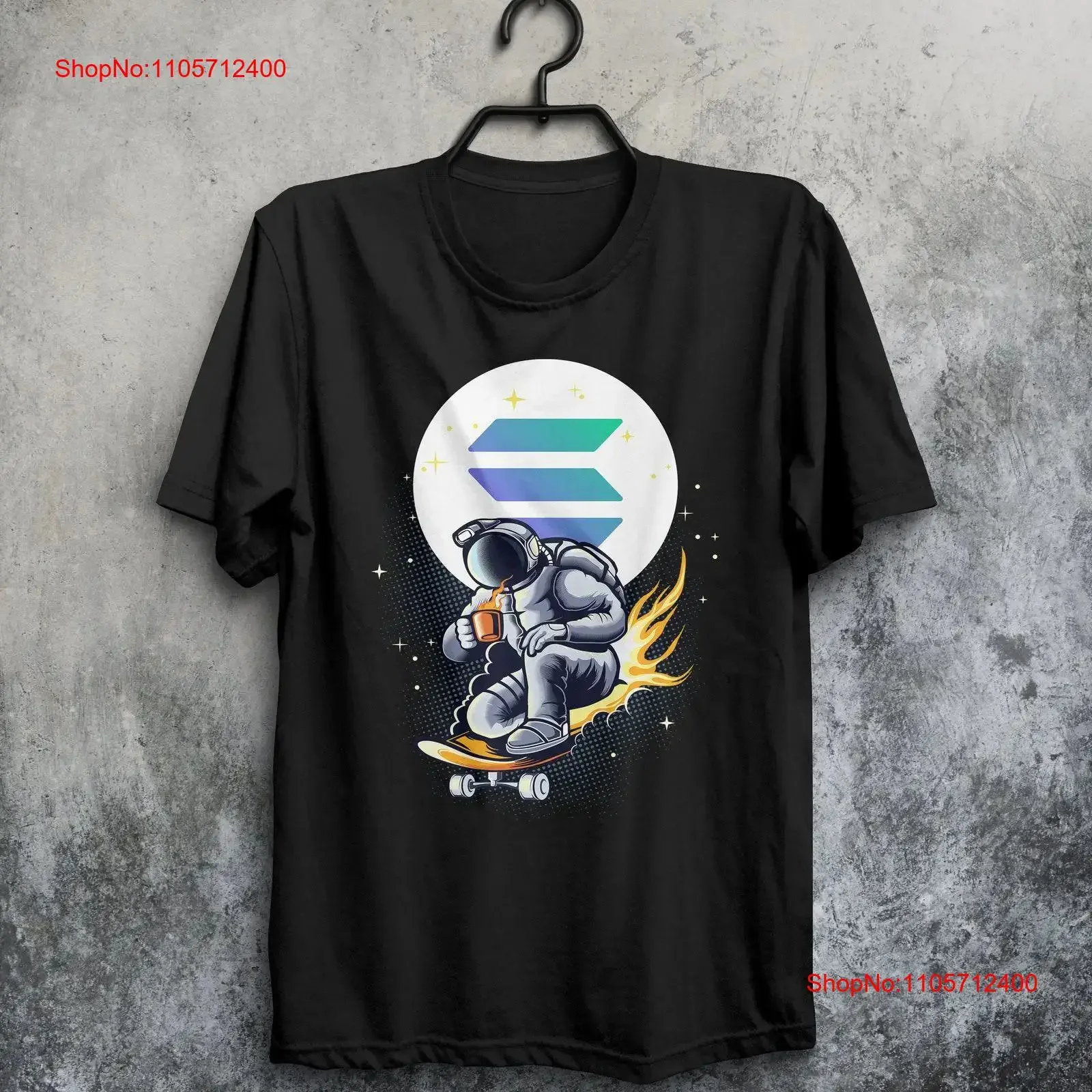Solana Crypto T Shirt Coin Token SOL vintage Washed designer clothes Unisex streetwear homme Top For Everyday Wear Casual