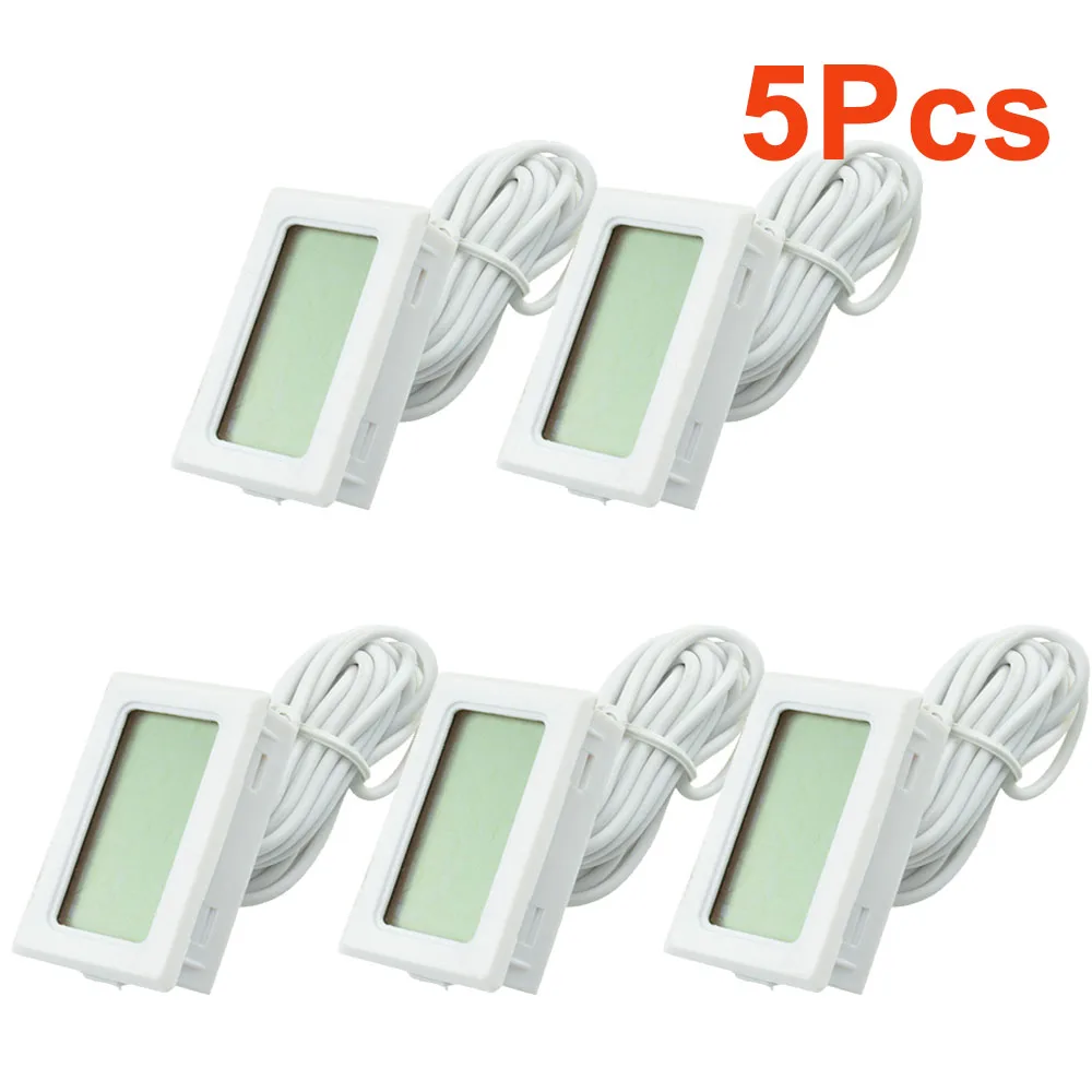 PTPM-10 Digital LCD Thermometer Hygrometer Temperature Sensor with 2m Cable Weather Station Diagnostic-tool Thermal Regulator