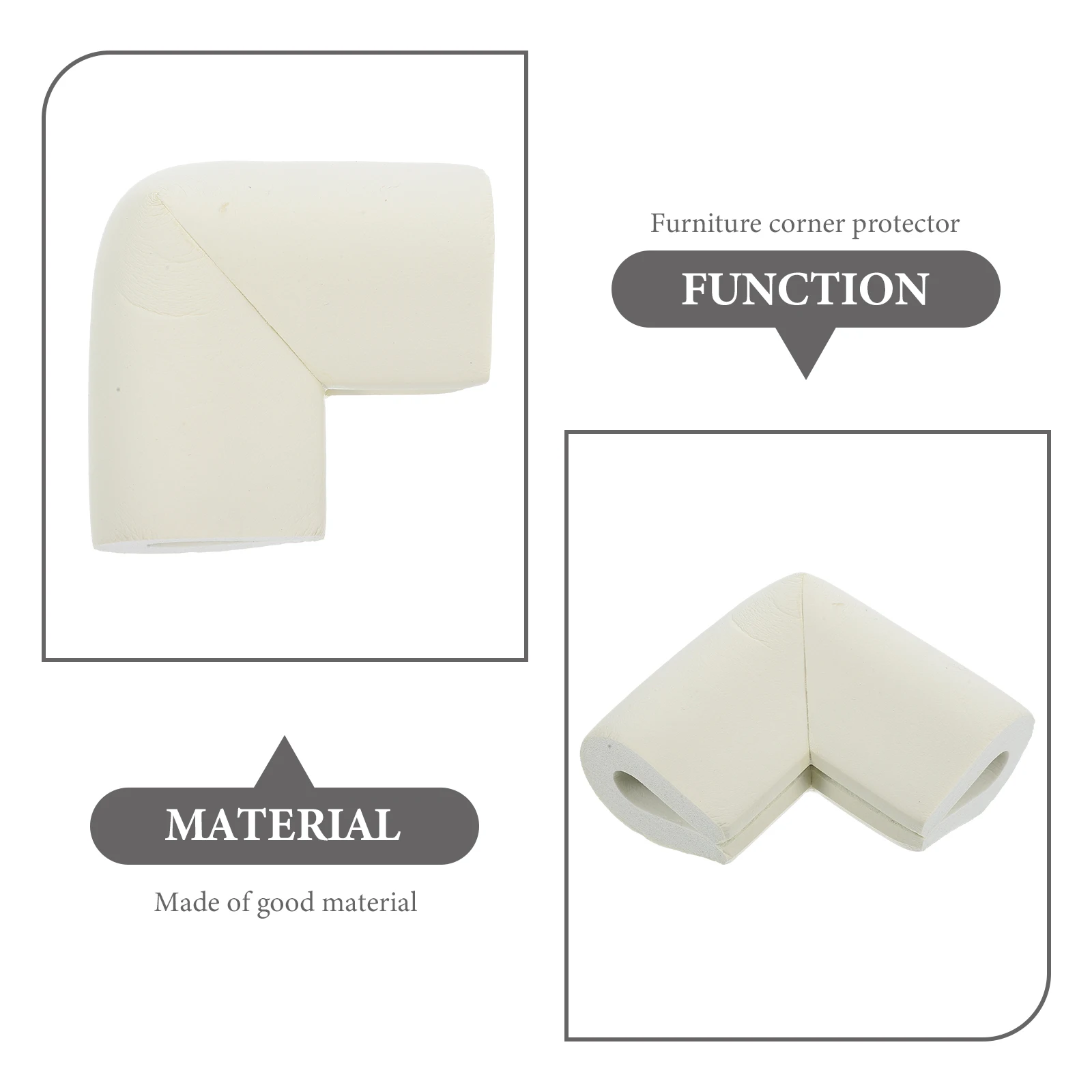 Protecteur d'angle de meubles en mousse, pare-chocs en forme de U pour bords, Protection de sécurité, manchon d'angle, accessoire de quincaillerie, 12 pièces