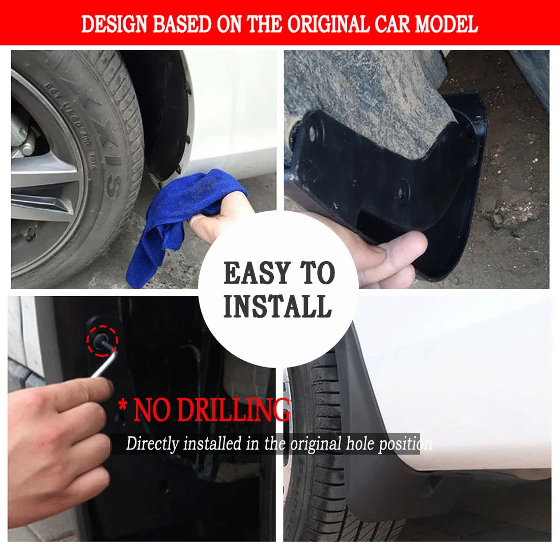 Mud Flaps Mud Guards Fit for 2011-2021 Jeep Patriot MudFlaps Front & Rear MudSplash Guards Accessories 4 Pcs